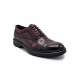 Aston Marc Mens Tuscan Cap Toe Dress Shoes // Maroon (US Men's Size 8)