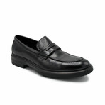 Aston Marc Mens Tuscan Penny Loafer Dress Shoe // Black (US Men's Size 8)