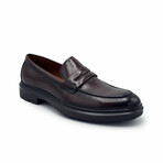 Aston Marc Mens Tuscan Penny Loafer Dress Shoe // Brown (US Men's Size 8)