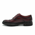 Aston Marc Mens Tuscan Cap Toe Dress Shoes // Maroon (US Men's Size 8)