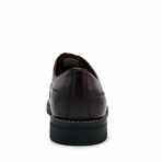 Aston Marc Mens Monaco Plain Toe Dress Shoe // Maroon (US Men's Size 8)