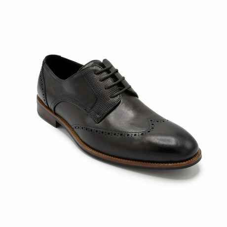 Aston Marc Mens Premier Wingtip Dress Shoes // Brown (US Men's Size 8)