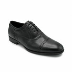 Aston Marc Mens Tempo Cap Toe Dress Shoe // Black (US Men's Size 8)