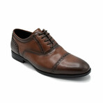 Aston Marc Mens Tempo Cap Toe Dress Shoe // Brown (US Men's Size 8)