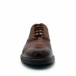 Aston Marc Mens Monaco Cap Toe Dress Shoe // Tan (US Men's Size 8)