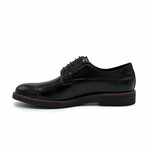 Aston Marc Mens Monaco Plain Toe Dress Shoe // Black (US Men's Size 8)