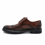 Aston Marc Mens Tuscan Wingtip Dress Shoe // Tan (US Men's Size 8)