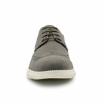 Aston Marc Mens Lark Wingtip Oxfords // Gray (US Men's Size 8)