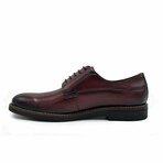 Aston Marc Mens Monaco Plain Toe Dress Shoe // Maroon (US Men's Size 8)