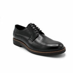 Aston Marc Mens Monaco Plain Toe Dress Shoe // Black (US Men's Size 8)