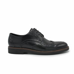 Aston Marc Mens Monaco Wingtip Dress Shoe // Black (US Men's Size 8)