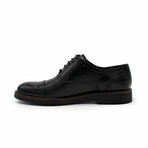 Aston Marc Mens Monaco Cap Toe Dress Shoe // Black (US Men's Size 8)