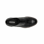 Aston Marc Mens Monaco Cap Toe Dress Shoe // Black (US Men's Size 8)