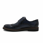 Aston Marc Mens Monaco Wingtip Dress Shoe // Navy (US Men's Size 8)