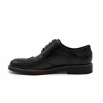 Aston Marc Mens Monaco Wingtip Dress Shoe // Black (US Men's Size 8)