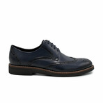 Aston Marc Mens Monaco Wingtip Dress Shoe // Navy (US Men's Size 8)