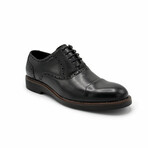 Aston Marc Mens Monaco Cap Toe Dress Shoe // Black (US Men's Size 8)