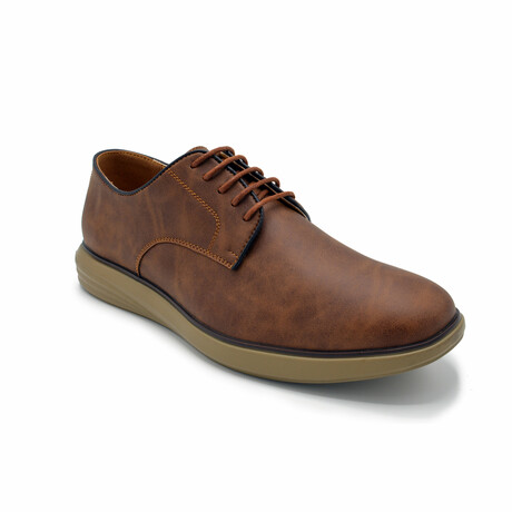 Aston Marc Mens Durant Gum Bottom Oxford  // Brown (US Men's Size 8)
