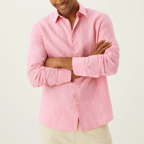 Organic Dress Shirt // Pink (S)