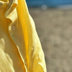 Wide Collar Dress Shirt // Yellow (M)