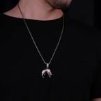 Joker Face Necklace