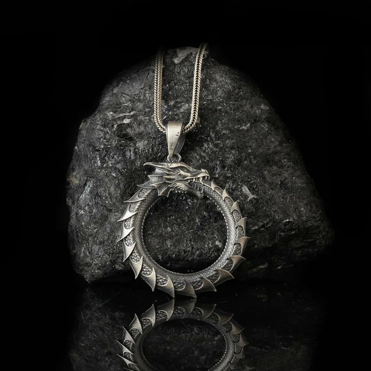 Ouroboros Necklace - Espada Silver - Touch of Modern