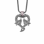 Dragon's in Love Necklace