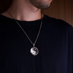 Ouroboros Ying Yang Necklace