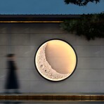 Indoor/Outdoor LED Crescent Moon Wall Lamp
