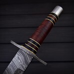 Damascus Tanto Short Sword