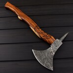 Damascus Viking Spike Axe // 7104