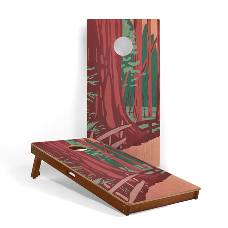 Printed Cornhole Boards // Redwoods // Set Of 2