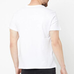 V Neck Tees // 2 Pack // White (M)