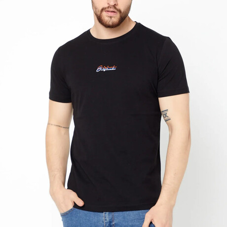 Crew Neck Logo Tee // Black (S)