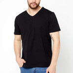 V Neck Tees // 3 Pack // Black, White, Navy (2XL)