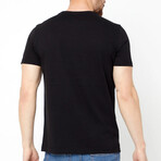 Large Logo Cew Neck Tee // Black (L)