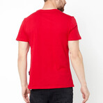 Crew Neck T-shirt // Red (XL)