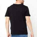 V Neck T-shirt // Black (XL)