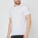 Crew Neck Tees // 5 Pack // Gray, Navy, Red, Black, White (M)