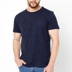 Crew Neck T-shirt // Navy (3XL)