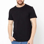 Crew Neck Tees // 2 Pack // Black (3XL)