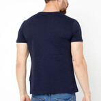 V Neck Tees // 2 Pack // Navy (L)