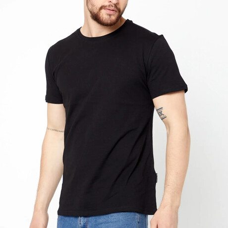 Crew Neck T-shirt // Black (S)