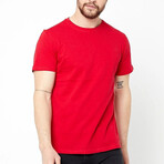 Crew Neck Tees // 5 Pack // Gray, Navy, Red, Black, White (M)