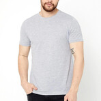 Crew Neck Tees // 5 Pack // Gray, Navy Blue, Black, White (2XL)