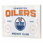 Edmonton Oilers Rink Canvas Wall Decor