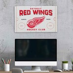 Detroit Red Wings Rink Canvas Wall Decor