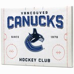 Vancouver Canucks Rink Canvas Wall Decor