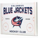 Columbus Blue Jackets Rink Canvas Wall Decor