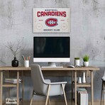 Montreal Canadians Rink Canvas Wall Decor